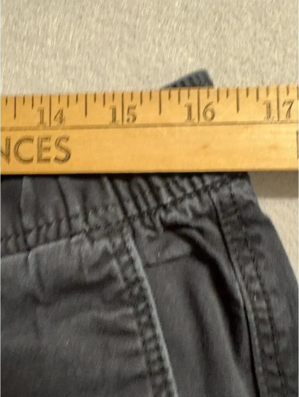 H&M Relaxed Fit Cargo Pants Mens Medium Gray Cotton Blend Drawstring Jogger
